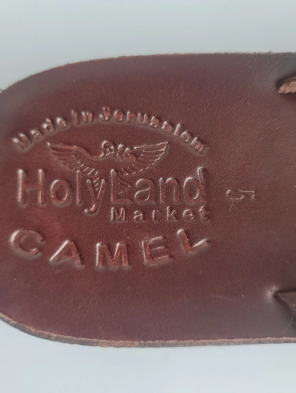 Holy Land Camel Jesus Sandals Leatger Brown Men's Suze 12